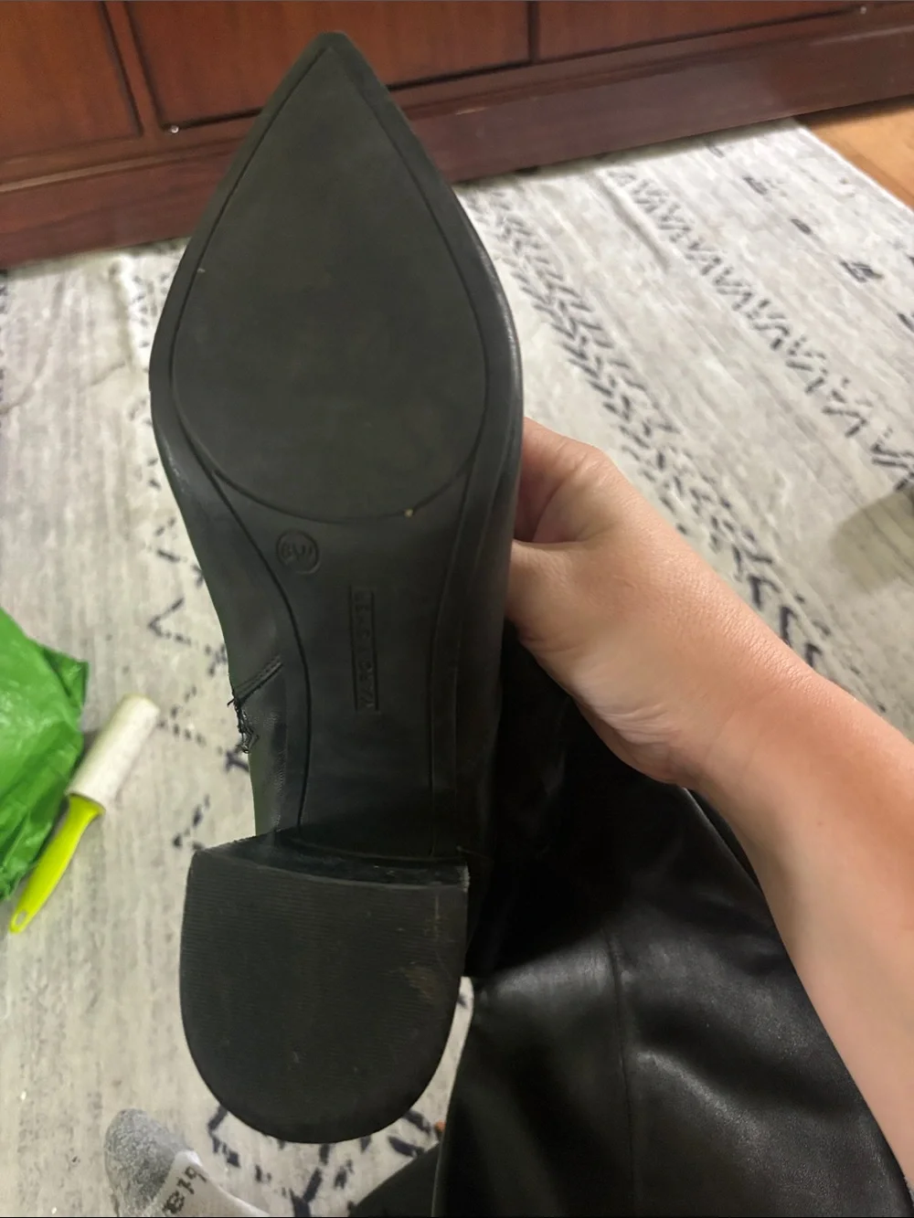 Marc Fisher Black Over-the-Knee Pointed Toe Block Heel Boots for Women